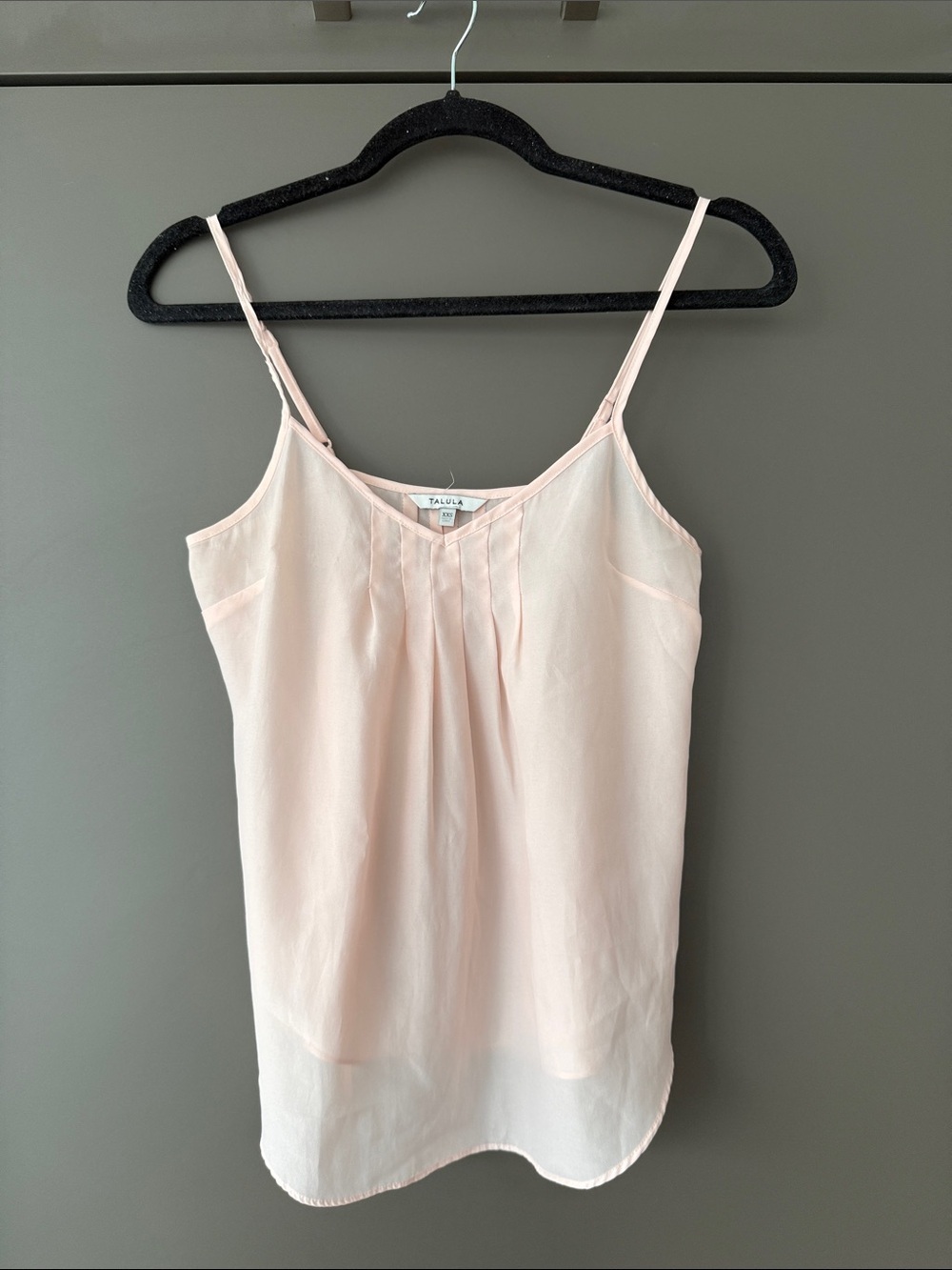Aritzia Talula Sheer Material Waverly Top in Blush Pink
